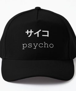 Copy of Psycho / psycho in Japanese/Hiragana (White Version) Baseball Cap RB0403 product Offical Anime Cap Merch