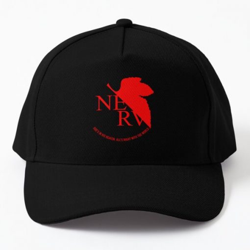 Nerv Logo (Neon Genesis Evangelion) Baseball Cap RB0403 product Offical Anime Cap Merch